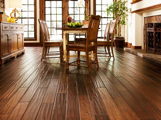hardwood dining floor