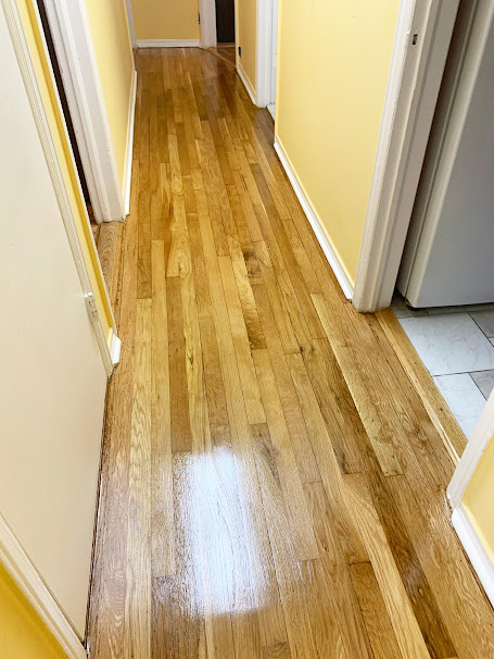 Wood floor installation